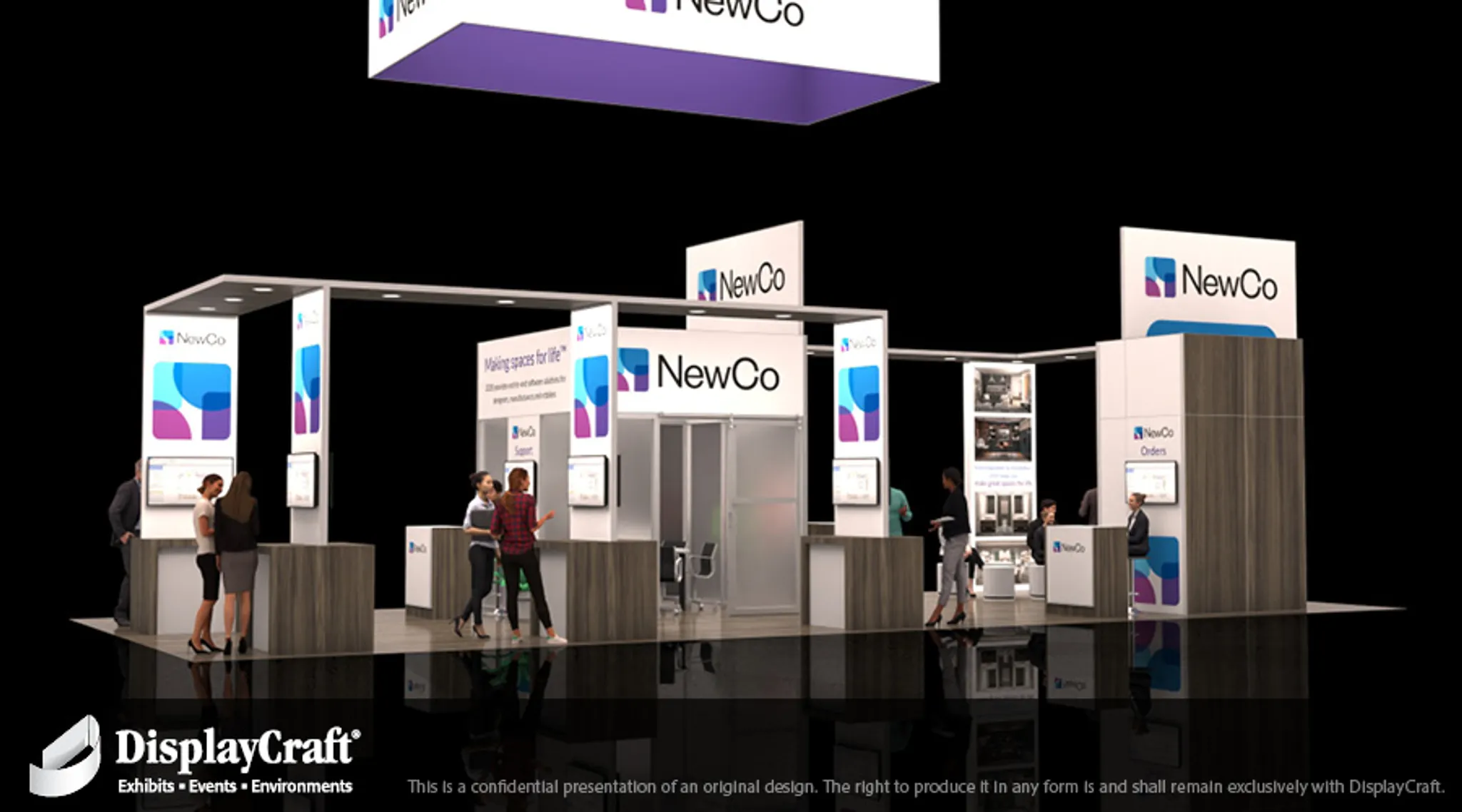 20x50 Île booth design by DisplayCraft